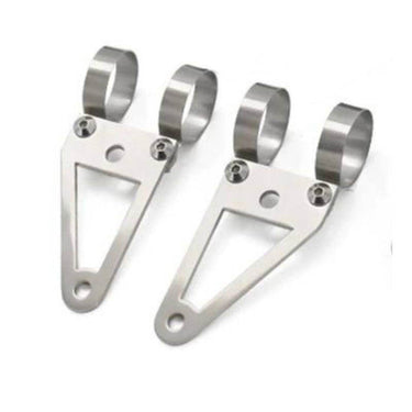 Support de Phare Moto Universel Argent | moto-scrambler